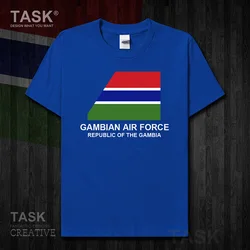 Air Force Republic of The Gambia GMB Gambian GM Short sleeve clothes t shirt new Tops t-shirt cotton  Tactical  01