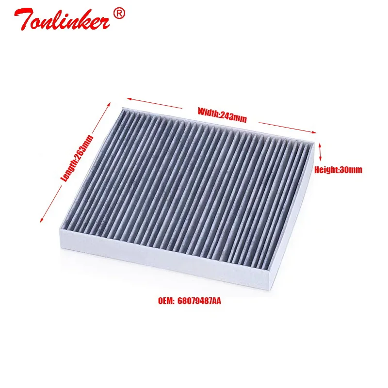 Cabin Filter 1Pcs For Jeep Grand Cherokee IV WK,WK2 3.0CRD/3.6 V6 /5.7 V8/6.4 Model 2010-2016 2017-2019 Filter Car Accessories