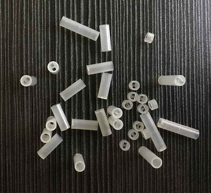 1000pcs 4*7.5 4x7.5 OD*L 2 Holes White Cylindrical Round LED Diode PCB Board Mount Support Pillar Isolation Column Hood Spacer