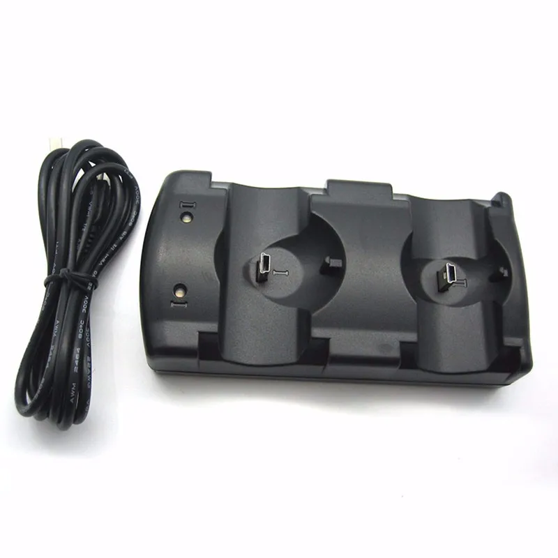 2 w 1 podwójne ładowanie stacja do ładowania dla kontrolera PS3 Move Joystick ładowarka Dock dla Sony Playstation 3 kontroler akcesoria