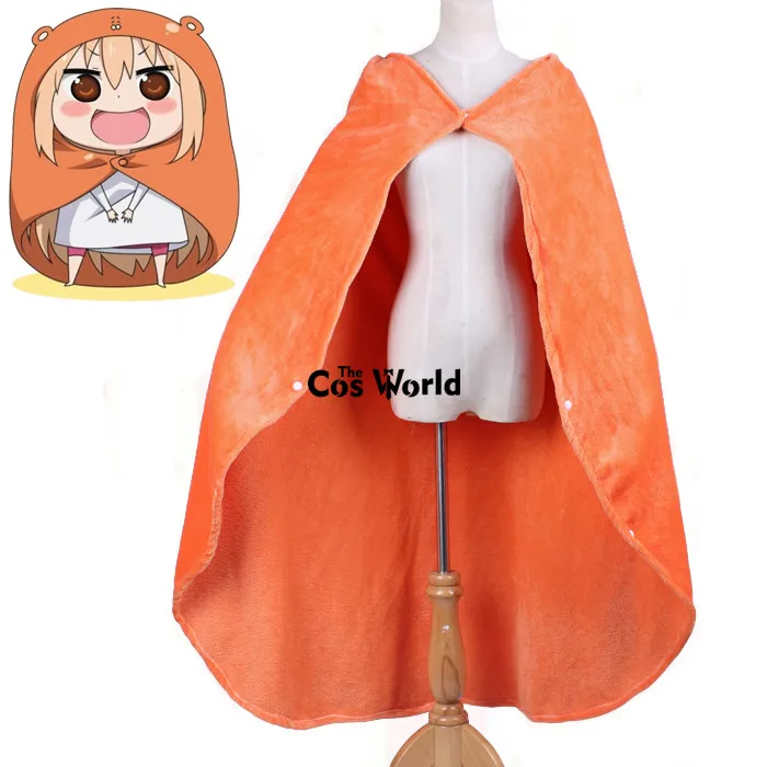 Himouto! Umaru-chan Umaru Doma Soft Warm Cloaks Capes Hooded Hoodie Uniform Outfit Anime Cosplay Costumes