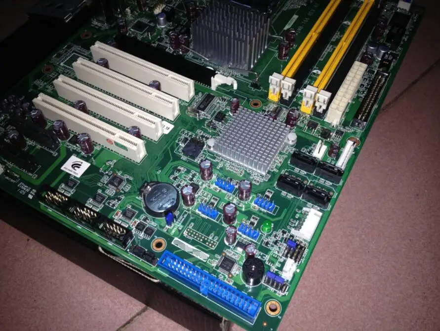 AIMB-766VG REV.A2 100% Test OK Original IPC Mainboard  AIMB-766 Q35 ATX Industrial Motherboard 4*PCI 1*LAN 4*COM With CPU RAM