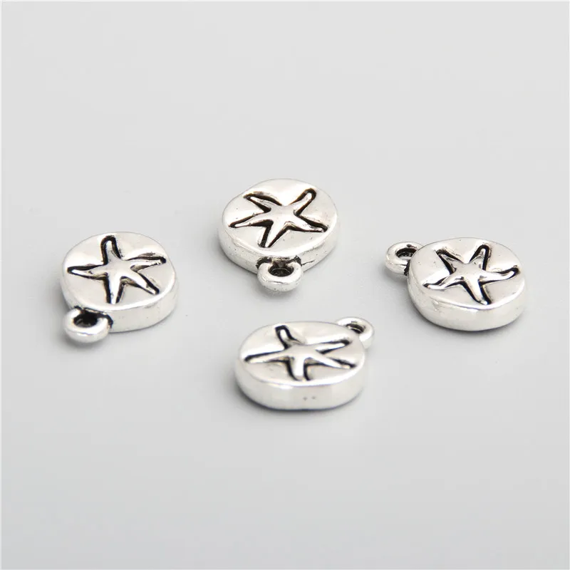 20pcs Starfish Charms  Tibetan Silver Color Metal Pendants Fit Diy Necklace Bracelet Charms For Jewelry Making A2755