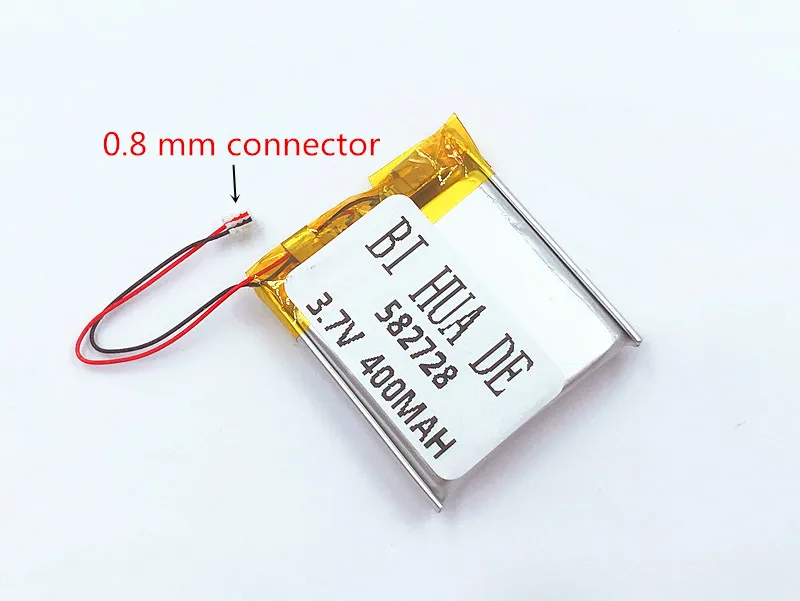 Li-Po 582728 3.7V 400mAh Rechargeable li-Polymer Li-ion Battery For Q50 G700S K92 G36 Y3 smart watches mp3 582828 602828