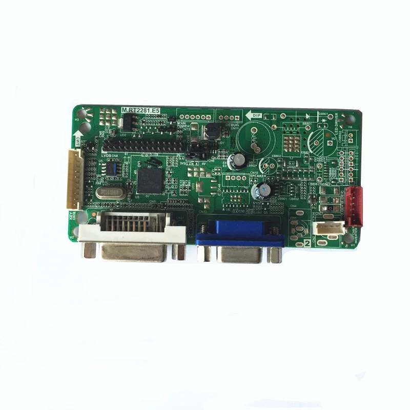 จัดส่งฟรี RT2281 DVI VGA LCD Controller Board Kit สำหรับ24นิ้ว M240HTN01.2 1920X1080 HD LED Raspberry Pi