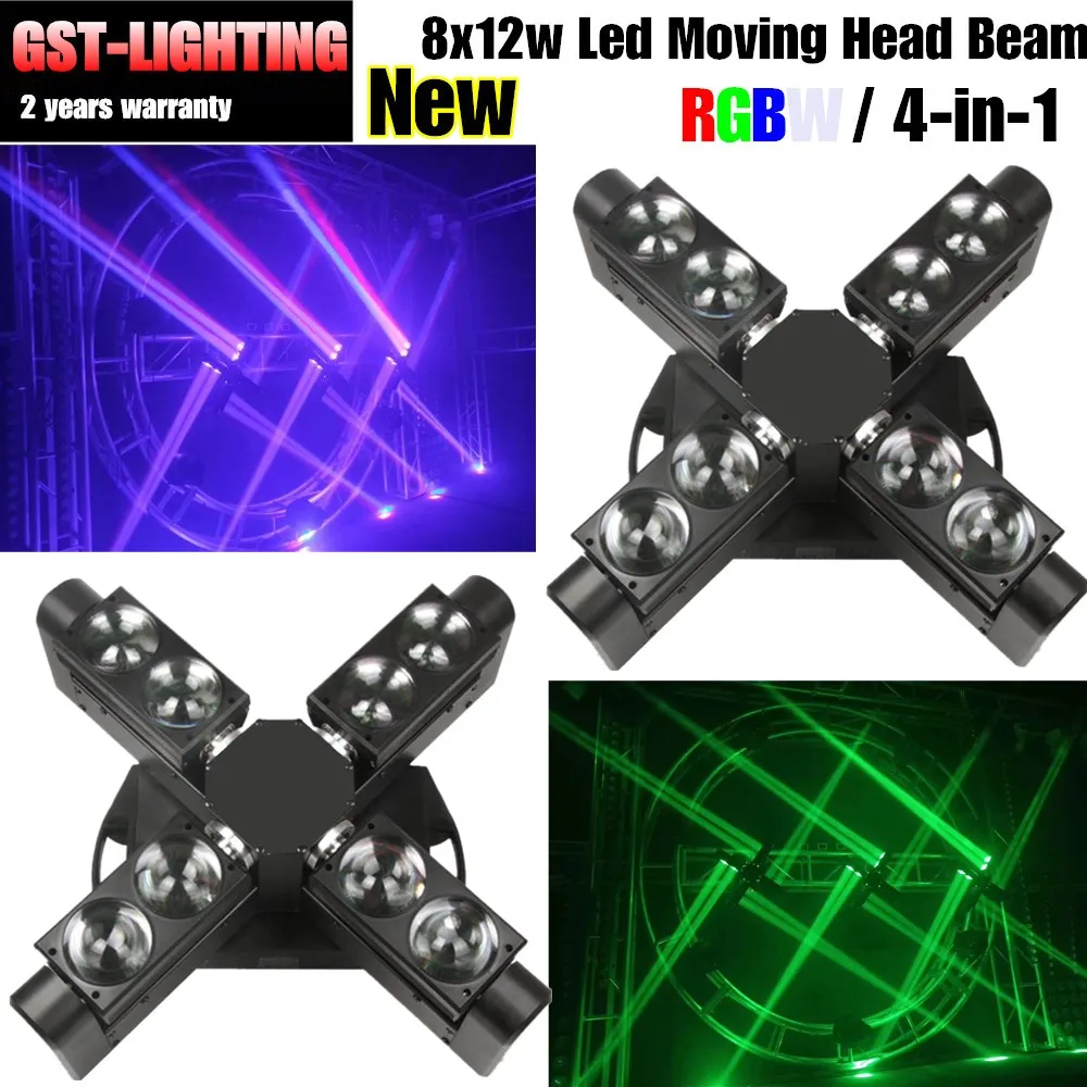 

2pcs/lot Moving Head Light LED Spider 8X10W RGB4IN1 Beam DJ