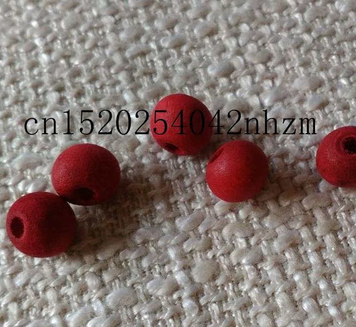 2000pcs/pack cheap 7mm wooden bead with rose scent , rosary bead, red bead for religious rosary special offer