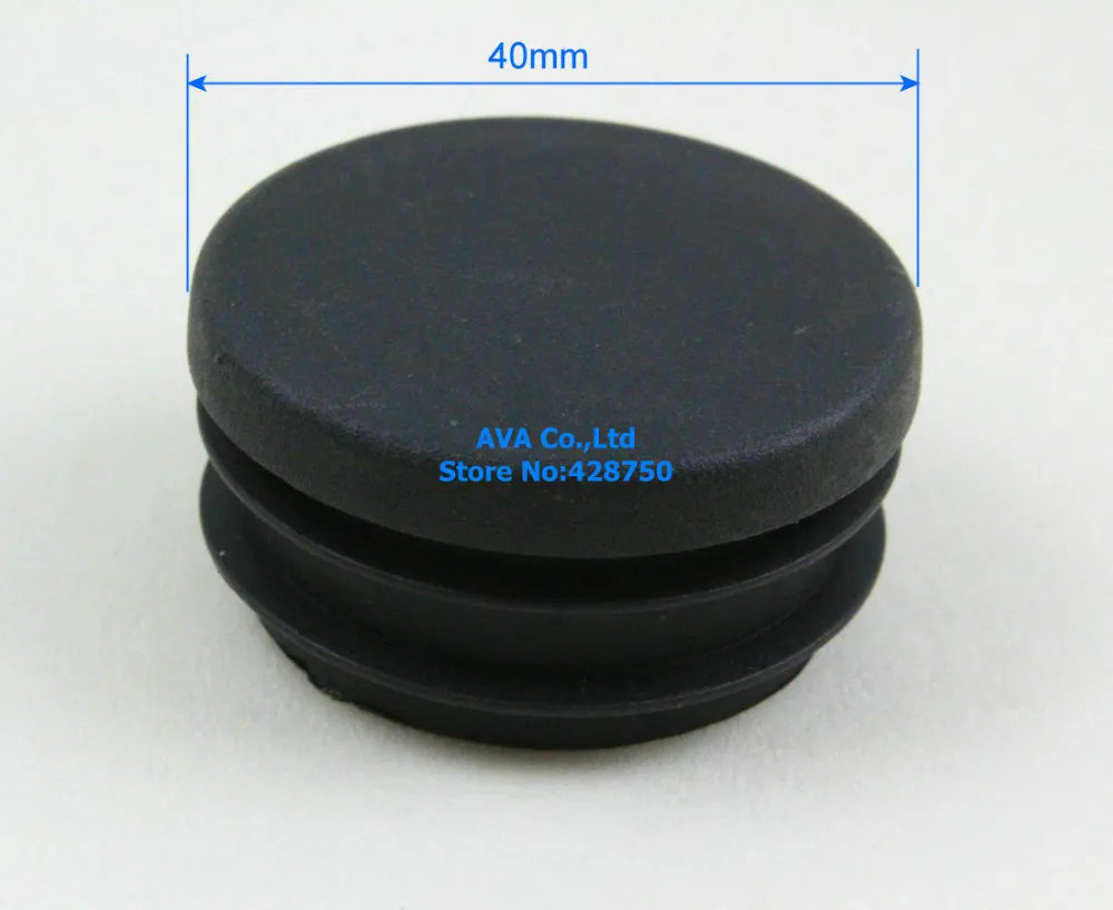 20 Pieces 40mm Round Plastic Insert Cap Tube End Cap