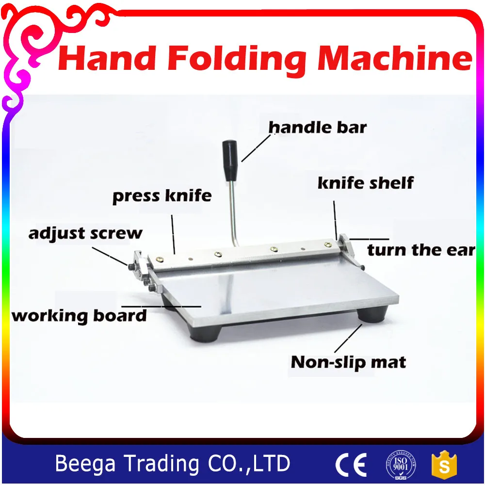 

12 Inch/14 Inch Hand Folding Machine Leather/PU Leather Purse Gluing Edge Folding Machine