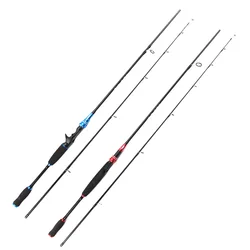LIEYUWANG 1.8M Lure Carbon Casting Fishing Rod Travel Sea Fishing Pole Two Sections Hard Rod