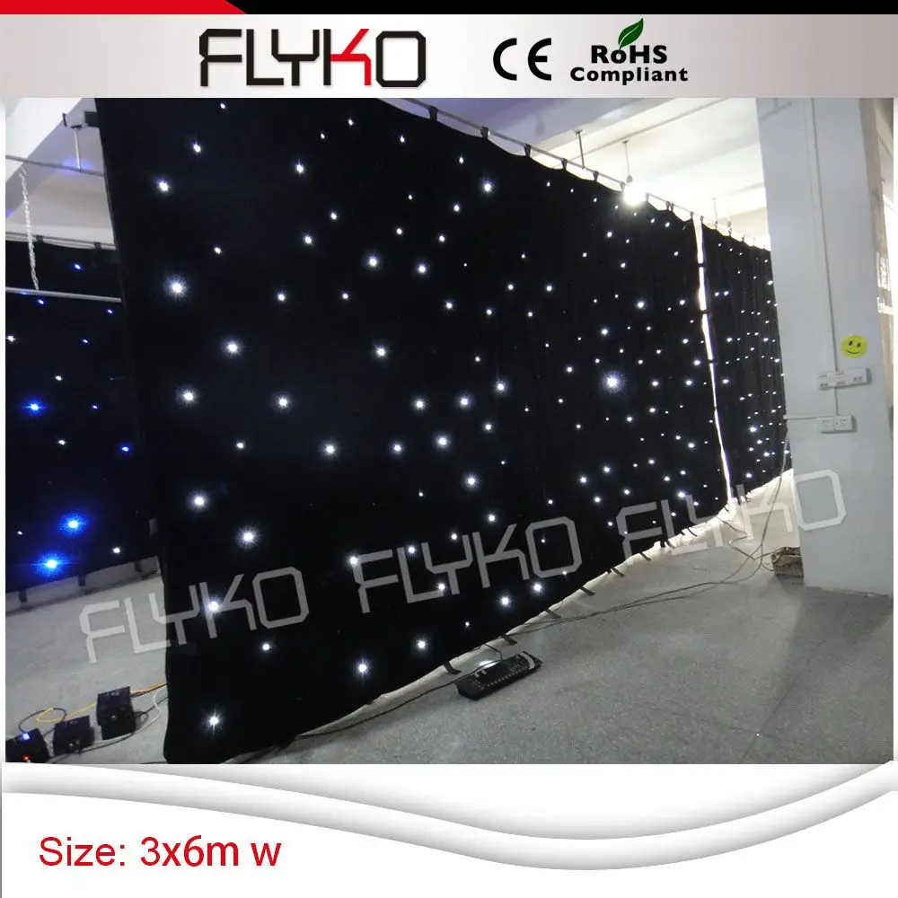 

Free shipping white color new products on china market star curtain