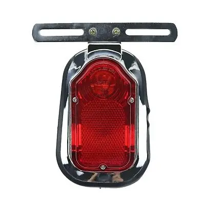 Tombstone Brake Tail Light For Honda Kawasaki Suzuki Yamaha Chopper Cruiser FL