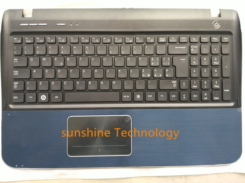 

Italy layout new laptop keyboard with touchpad palmrest for samsung BA75-02724E SF510 SF511