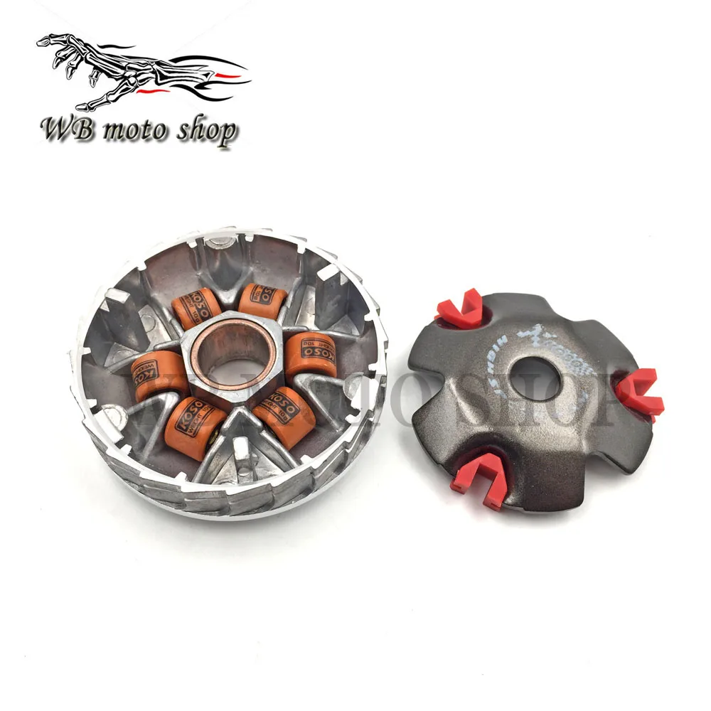 MOFO koso Racing Variator Scooter Variator Kit with Roller Weights Drive Pulley for GY6 50 80 139QMB/QMA ZX Dio 50 Scooter Moped