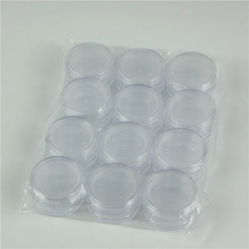 50pcs/lot 1g Loose Powder Jar Cosmetic Jar With Sifter cosmetic cream containers