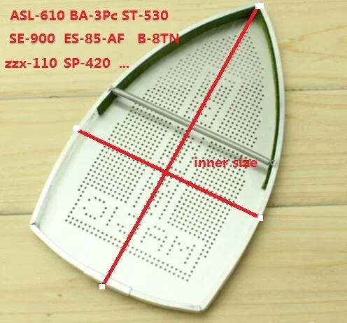 Parti di Ferro Da Stiro elettrico ferro da stiro a vapore industriale scarpa copertura In Alluminio ASL-610 BA-3Pc