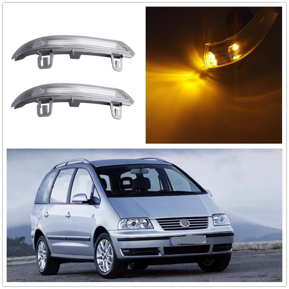 LED Mirror Light For VW Sharan 2003 2004 2005 2006 2007 2008 2009 2010 Door Side LED Mirror Turn Signal Indicator Lights