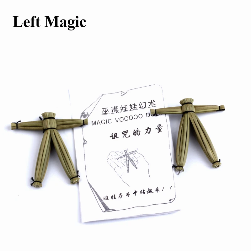 Straw Voodoo Doll Magic tricks Doll Props mentalism,close up magic stage Accessories comedy amazing toys April Fool\'s Day E3068