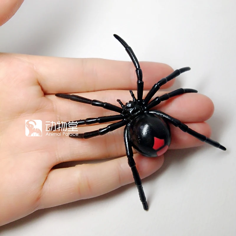 

Фигурка из ПВХ Sciencenature red back spider high black widow red foot, модель паука, игрушка