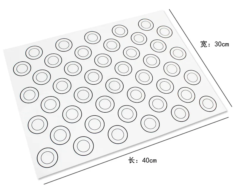 40*30cm Platinum Silicone Dough Mat Glass Fiber Reinforced Nonstick Can Put The Oven Pasta Tools Cookware   D740