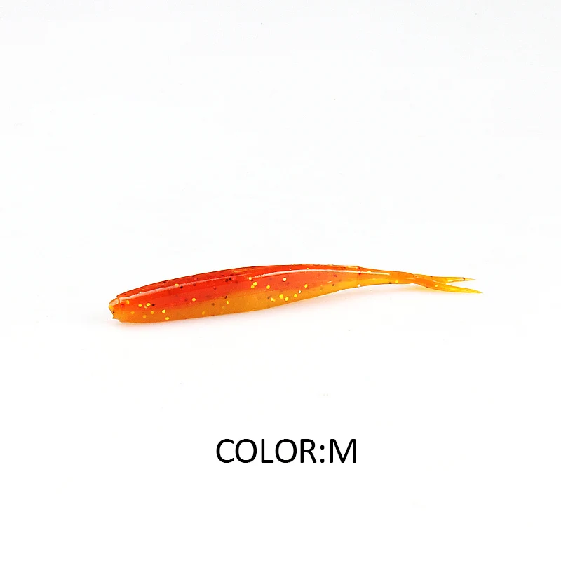 2019 NEU Supercontinent HP MiNNOW kleiner weicher Tintenfischschwanzfisch 75 mm Straßen-Weichköder 1,8 g 15 Stück