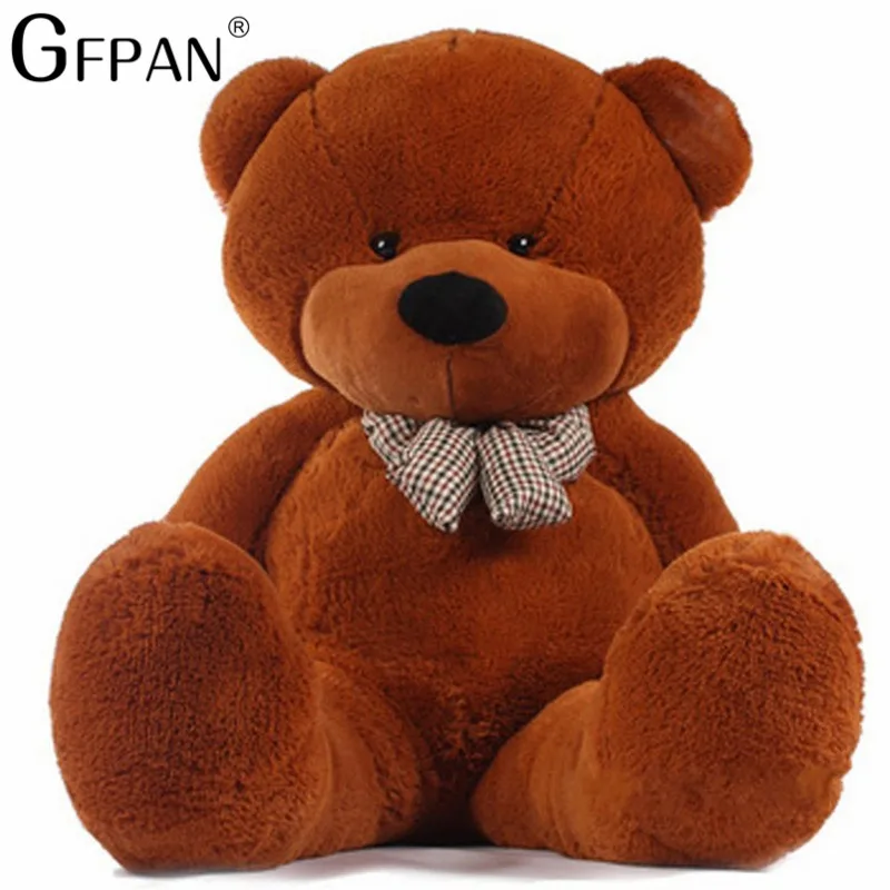 

1pc 200/100cm Four Colors Big Bear Skin Plush Toys Stuffed Toy Bear Coat High quality Birthday Gifts For Kids