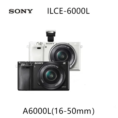 소니 미러리스 디지털 카메라 ILCE-6000L, 16-50mm 렌즈, 24.3MP, 풀 HD 비디오, A6000, 신제품