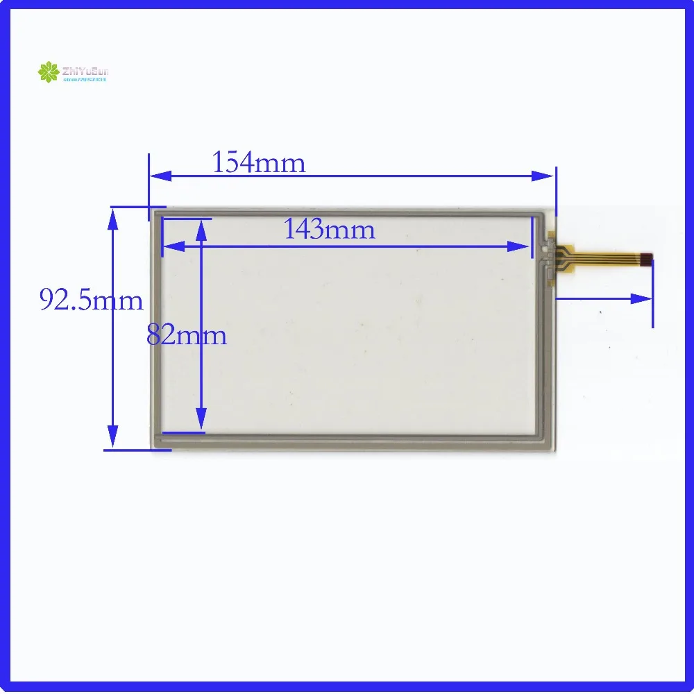 ZhiYuSun Wholesale 5PCS/lot 154mm*93mm  NEW6.2 inch 4 line touch screen panel Compatible 154*93 Sensor glass