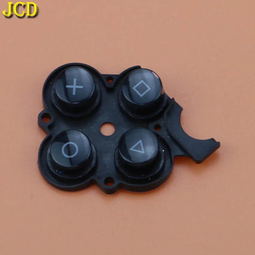 JCD 1PCS Right Rubber Button Switch Plastic Conductive Pad for PSP 3000 PSP3000 Game Console Machine Multi-Function Button