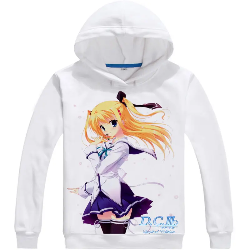 Da Capo D.C.III Hoodie Anime CHARLES YOSHINO Cosplay Unisex hoodies Cute Sweatshirts Japanese Cartoon Fans