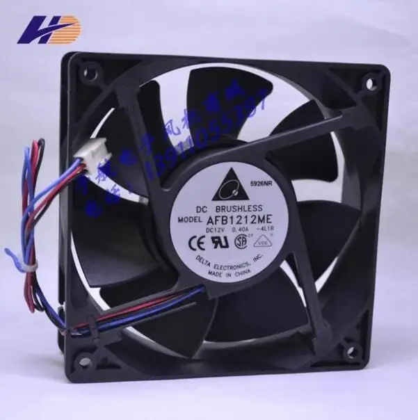 

DELTA AFB1212ME 12038 12V 0.4A 120*120*38MM 3 wire server fan cabinet fan