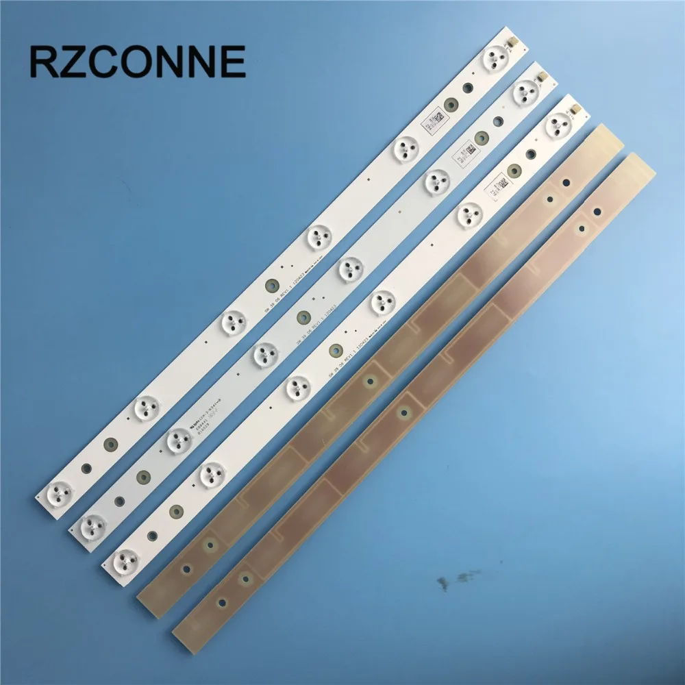 

2pcs 407mm*20mm 6leds LED Backlight Strips 18V for Modified update LCD to LED TV Monitor for 39E320W 39E350E new