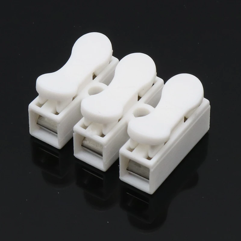 10x3P 2PSpring Connector LED Strip Light Wire Connecting No Welding No Screws Quick Connector cable clamp Terminal Block 2 3 Way