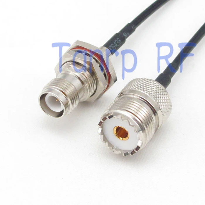 10PCS 6in UHF female jack to RP-TNC female jack RF connector adapter 15CM Pigtail coaxial jumper cable RG174 extension cord