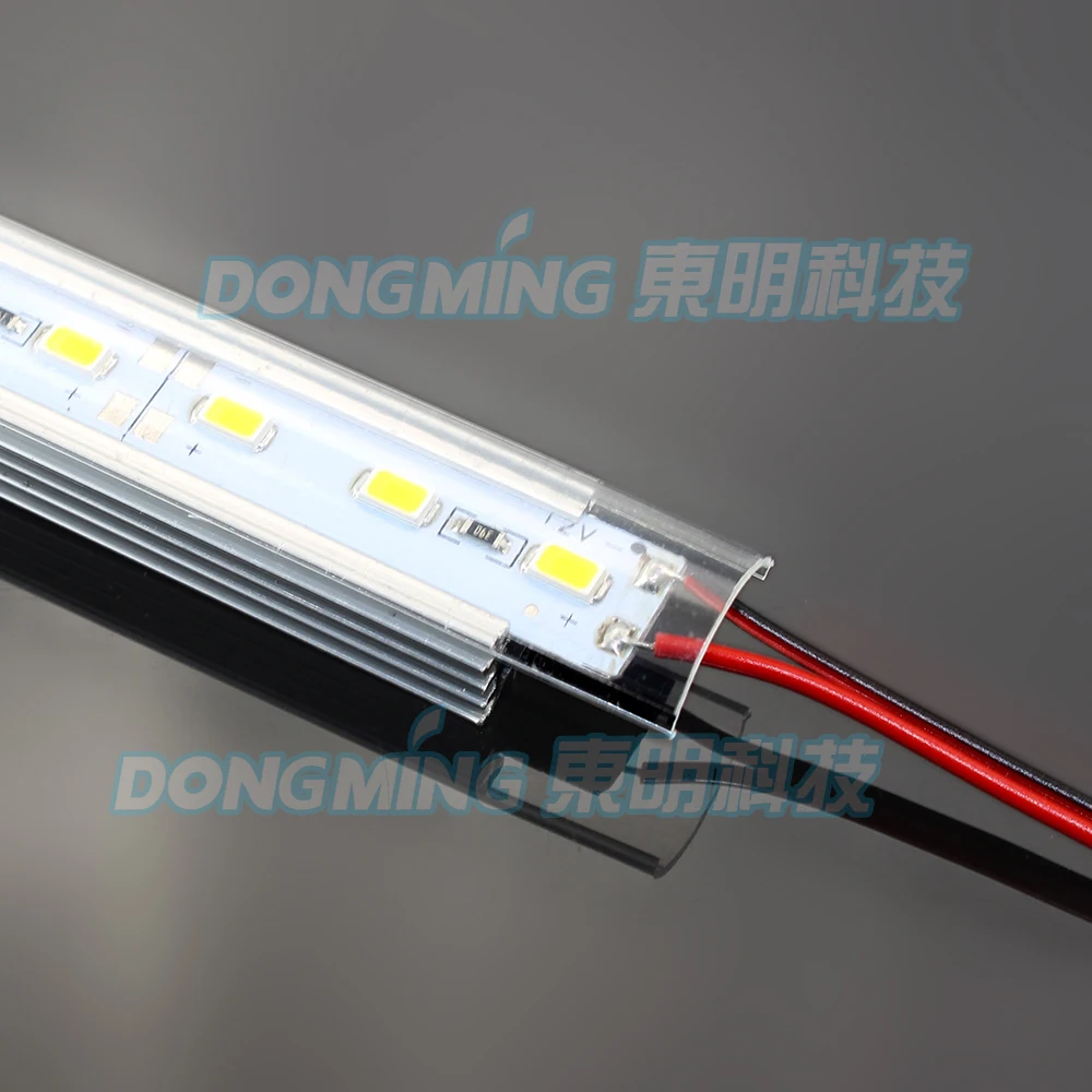 5pcs 1m 5630 72leds 100cm led bar light 12V pc clear/milky cover Under Cabinet Lighting + U aluminum groove + dc connectors