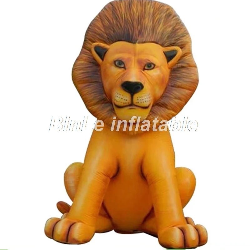 

Outdoor lifelike giant inflatable lion inflatable animal shape for theme park decoration