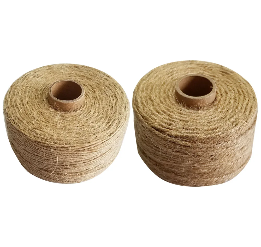 

Wholesale 10pcs/lot 100% Natural Jute cords 1mm-2mm rope for party wedding decoration or gift packing or handmade DIY