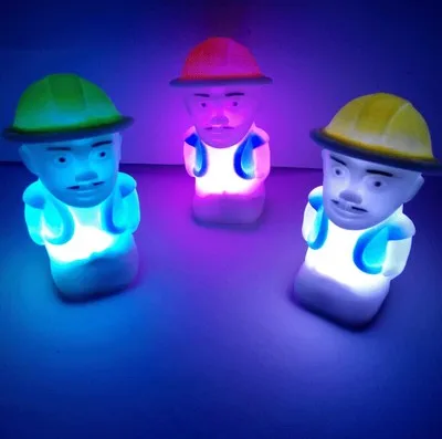 7 Colour Baldheaded Strong Small Light Led Colorful Cartoon Unisex Movie & Tv Toy Plastic Electronic Flashing 2021