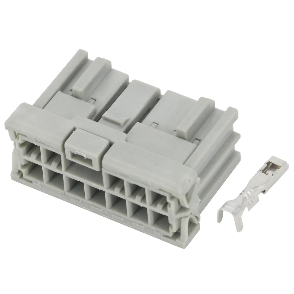 

12 Pin Clamps Light gray Automotive Connectors With terminals DJ7126-2.2-21 12P