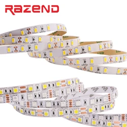 DC12V SMD 5050 5630 2835 taśma LED 5M 300Leds RGB wodoodporna IP65 elastyczne światło 60 leds/m Fiexble światło Led taśma wstążkowa