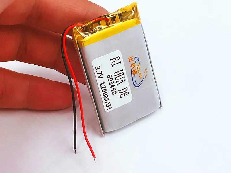li-po  3.7V,1200mAH,[603450] PLIB; polymer lithium ion / Li-ion battery for GPS,mp3,mp4,mp5,dvd,,model toy