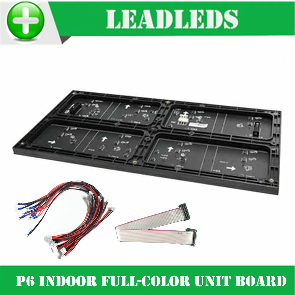 Imagem -02 - Rgb Interior Full Color Led Display Module com 1r1g1b 384*192 mm 32*64 Pixels para Alta Claro Tela Grande p6