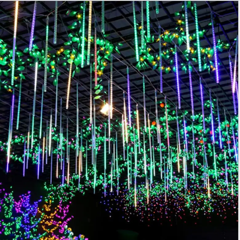 1set 10 tube 50cm 54 leds waterproof Meteor Shower Rain Tubes Led Light 220V 110v Outside Christmas Wedding Garden Tree Holiday