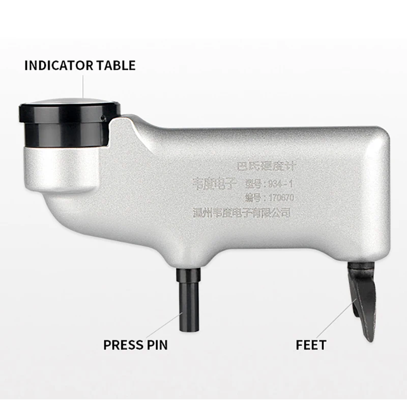 Shahe portable aluminum hardness tester Barcol hardness tester meter for Aluminum Alloys Copper 934-1