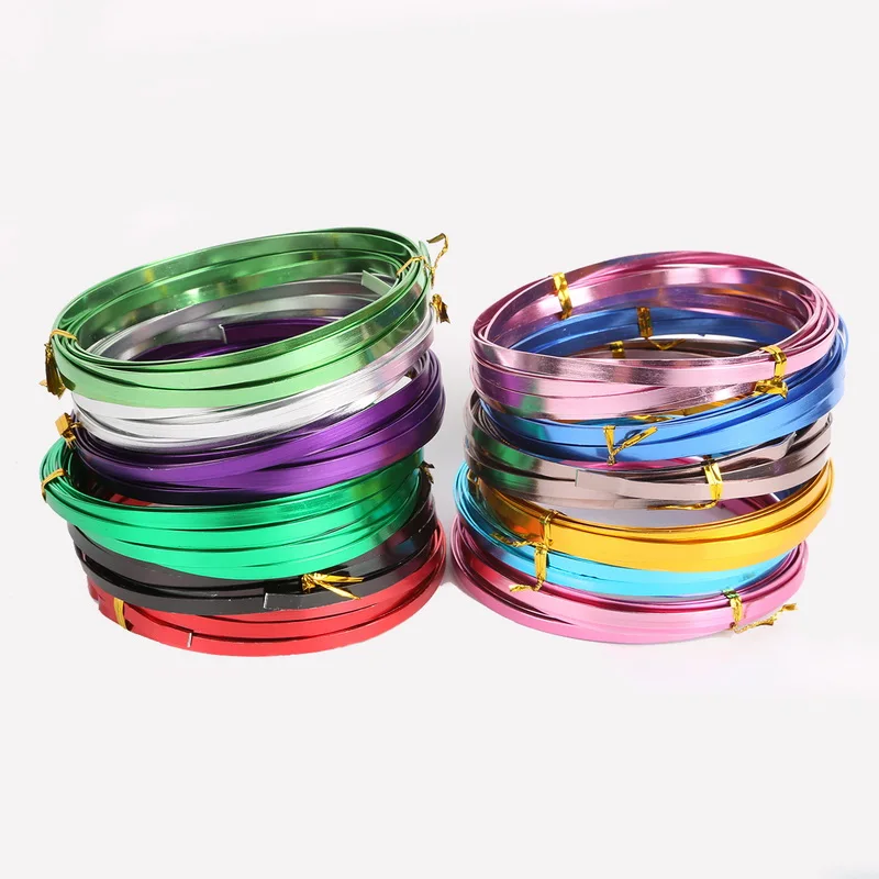 3m/sheaf 5mmX1mm (5mm width 1mm thickness) Flat aluminum wire DIY Aluminum crafts materials for jewelry making