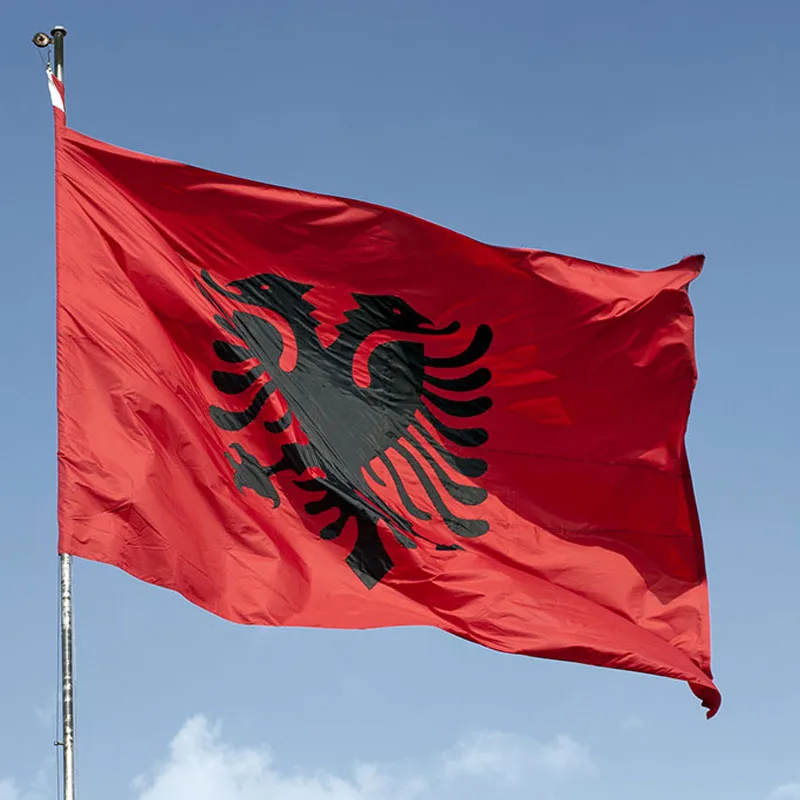 90*150cm Hanging Albania National Flag Office/Activity/parade/Festival/Home Decoration Banner