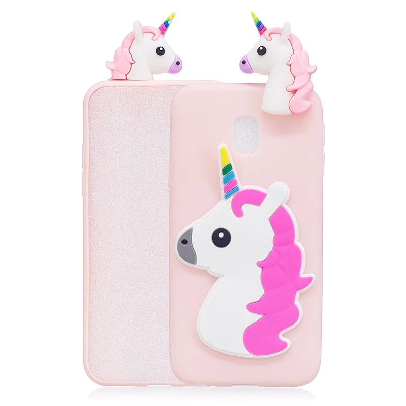 Cute Unicorn Flamingo Cactus Phone Case For Samsung Galaxy J7 Pro J5 2017 Silicone Soft TPU Back Cover J3 2017 J330F J530F J730F