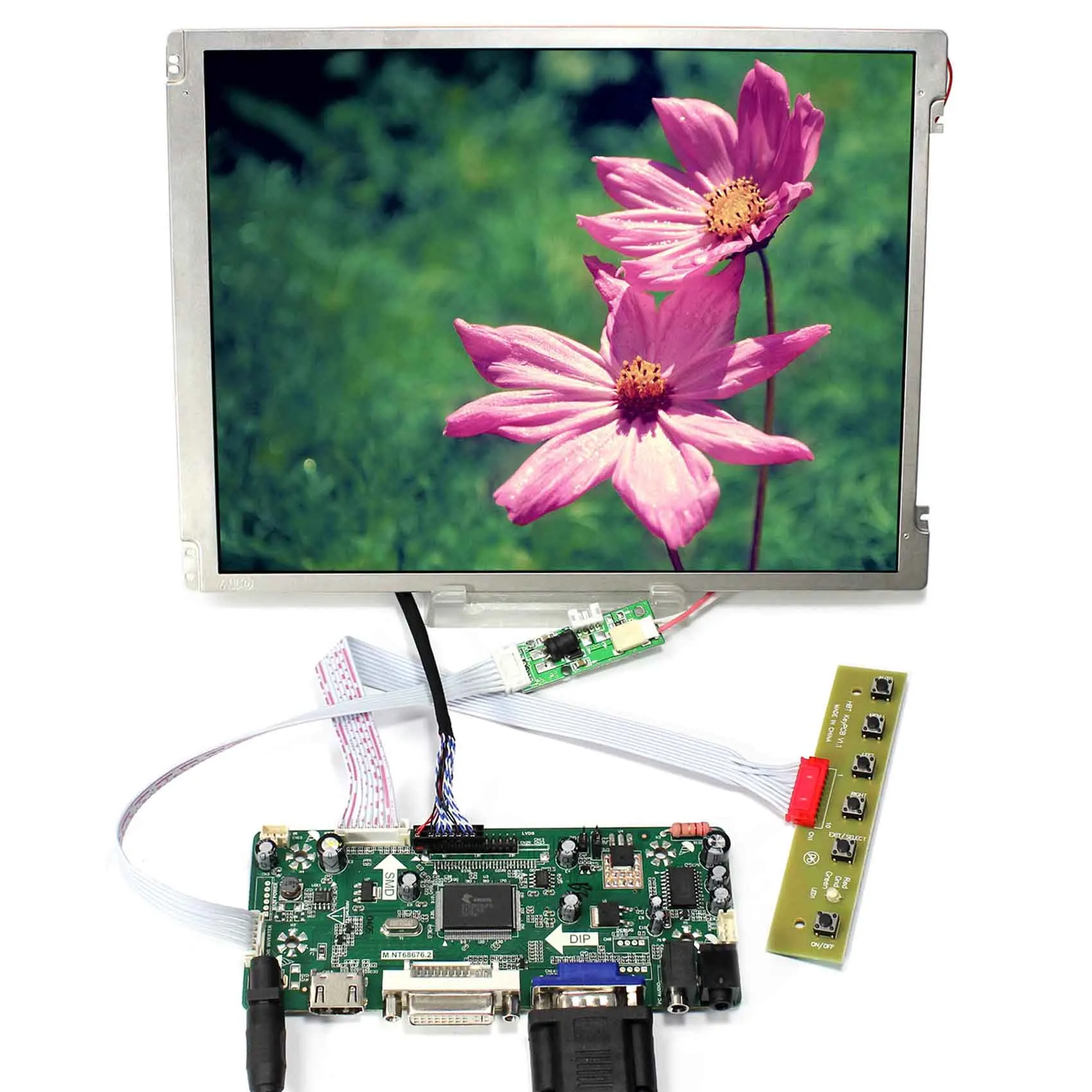 

HD MI DVI VGA AUDIO LCD Control Board 10.4inch 800x600 LED Backlight Replace G104SN03-V1