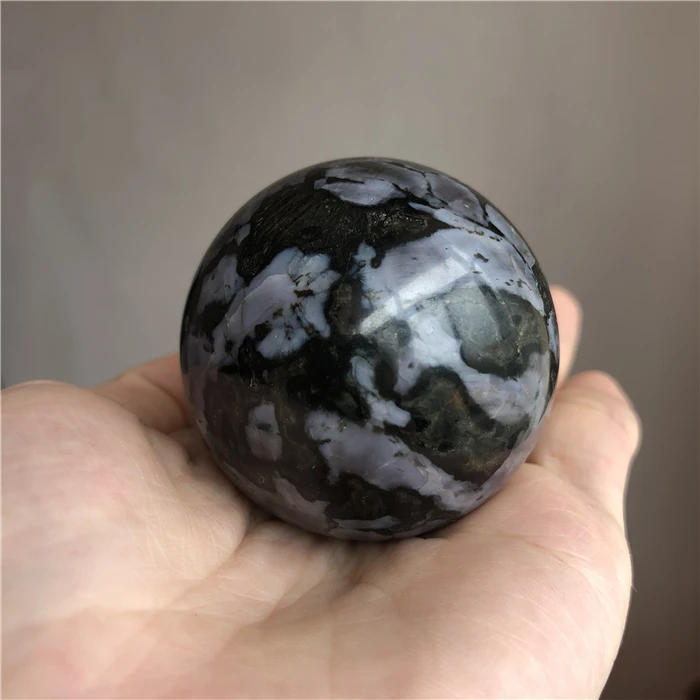 natural stones and mineral  indido gabbro ball sphere 4-5cm healing crystals from madagascar healing crystal stones