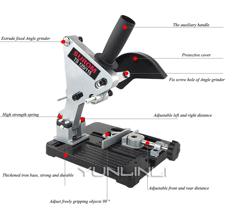 Fixed Angle Grinder Stand Polisher Grinder Universal Bracket Multi-function Cutting Machine Holder Support Bracket LYL-02